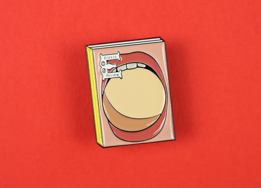 Erotic Review pin badge